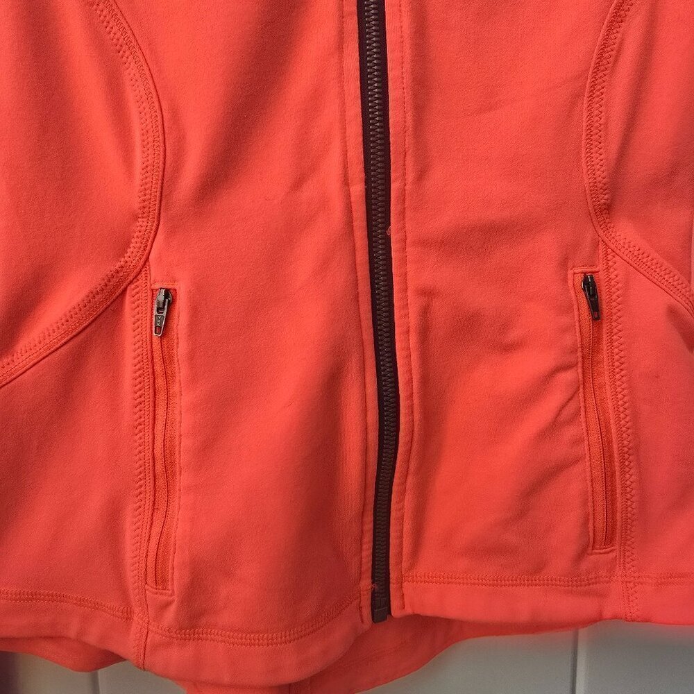 Lululemon Forme Full Zip Jacket Light Flare Classic Stripe Size 6 - Picture 10 of 14